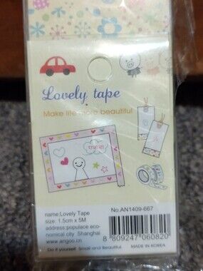 Lovely Washi Tape - Pink Floral Hearts